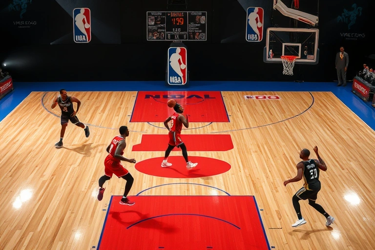 Conceitos visuais relacionados a Finais da NBA 2025: um olhar sobre a influência cultural e as narrativas que dominaram a temporada.