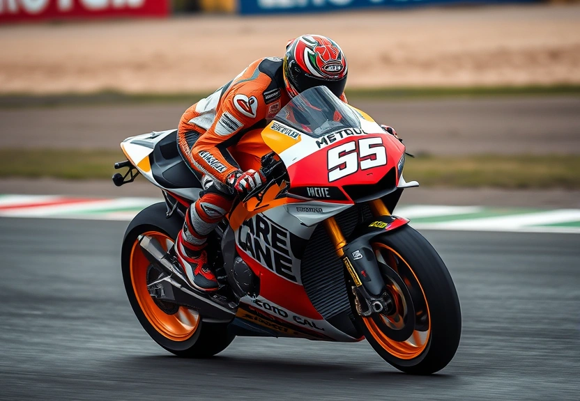 Representação visual: Desempenho extraordinário: A estratégia de Marc Márquez na liderança do campeonato de Moto GP em 2025
