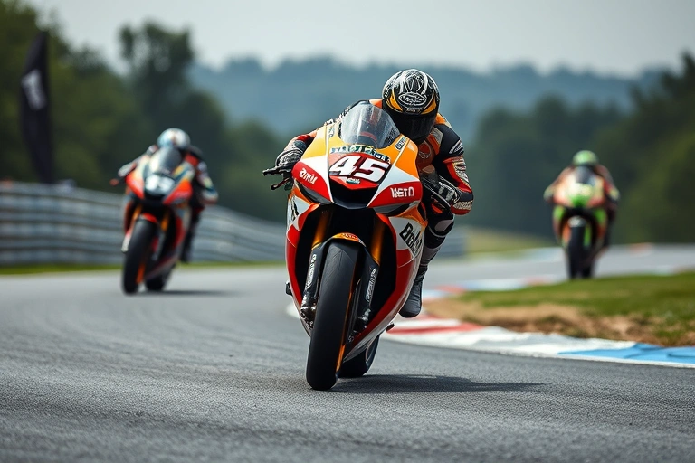 Conceitos visuais relacionados a Desempenho extraordinário: A estratégia de Marc Márquez na liderança do campeonato de Moto GP em 2025